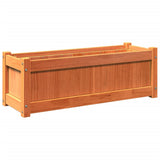 Vidaxx Pflanzgefäß 90x31x31 cm massives Kiefernholz, braun gewaschen
