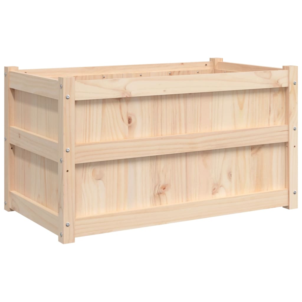 Vidaxx Pflanzgefäß 90x50x50 cm aus massivem Kiefernholz