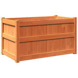 Vidaxx Pflanzgefäß 90x50x50 cm massives Kiefernholz, braun gewaschen