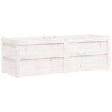 Vidaxx Pflanzgefäß 150x50x50 cm massives Kiefernholz weiß