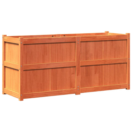 Vidaxx Pflanzgefäß 150x50x70 cm massives Kiefernholz, braun gewaschen