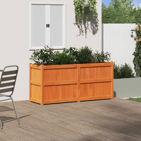 Vidaxx Pflanzgefäß 150x50x70 cm massives Kiefernholz, braun gewaschen