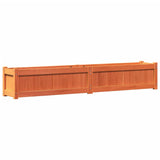 Vidaxx Pflanzgefäß 180x31x31 cm massives Kiefernholz, braun gewaschen