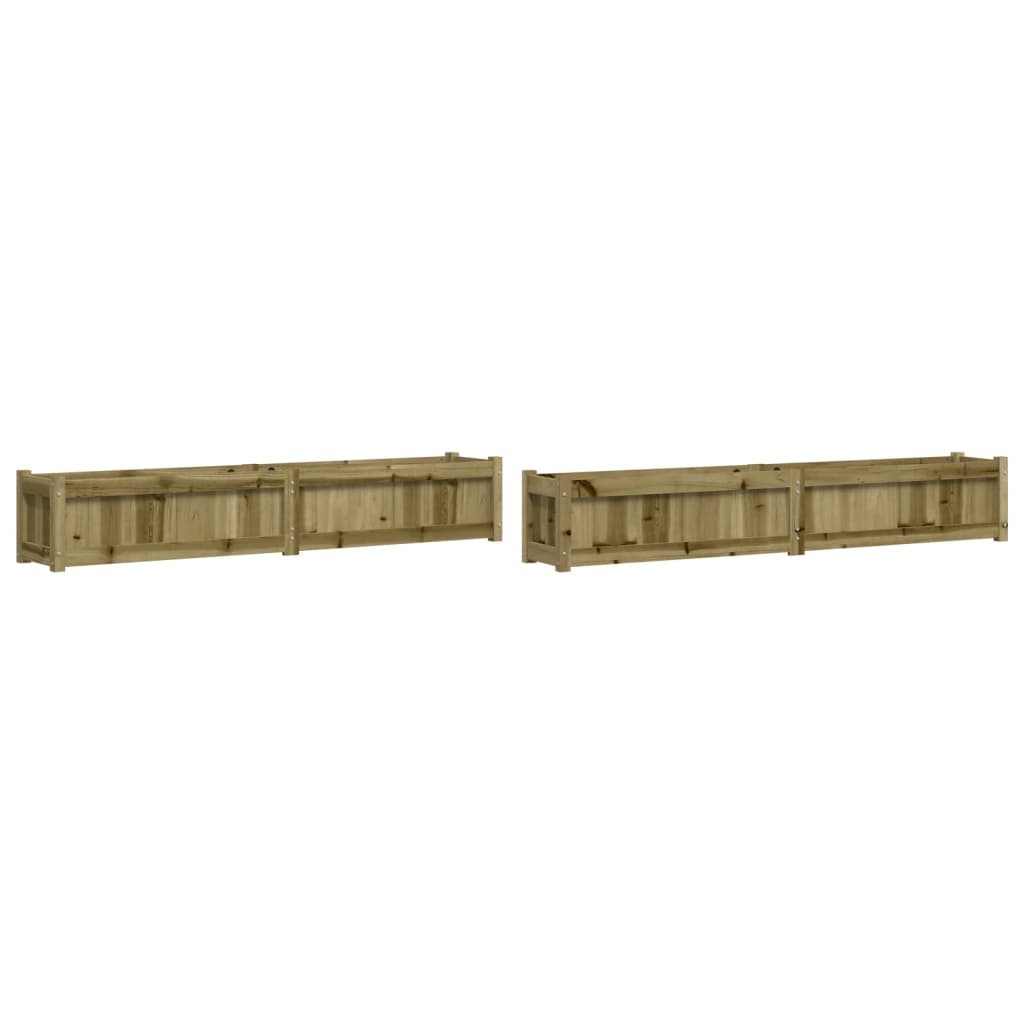 Vidaxl Pflanzgefäße 2 cm imprägniertes Holz