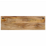 Vidaxx Wandgarderobe mit 5 Haken aus massivem Mangoholz