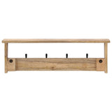 Vidaxx Wandgarderobe mit 4 Haken aus massivem Mangoholz