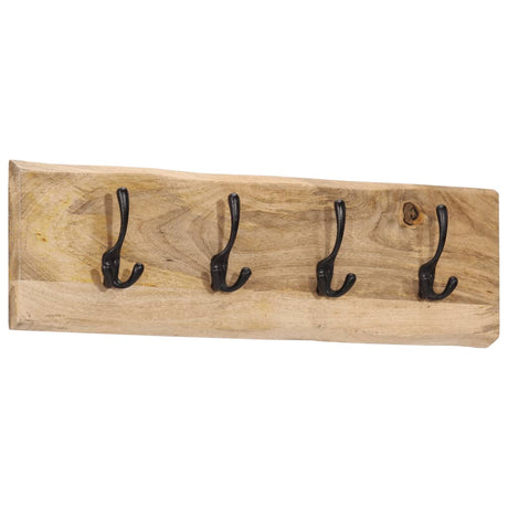 Vidaxx Wandgarderobe mit 4 Haken aus massivem Mangoholz