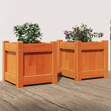 Vidaxl Plantadores 2 PC CM Pino Solid Pine Brown