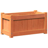 Vidaxx Pflanzgefäß 60x31x31 cm massives Kiefernholz, braun gewaschen
