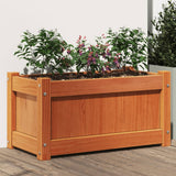 Vidaxx Pflanzgefäß 60x31x31 cm massives Kiefernholz, braun gewaschen