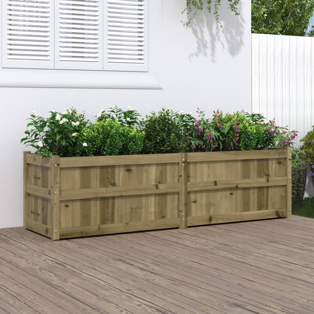 Vidaxl Planter 180x50x50 cm impregnerad tall