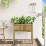 Vidaxx Pflanzgefäß mit Beinen 70x31x70 cm aus imprägniertem Kiefernholz