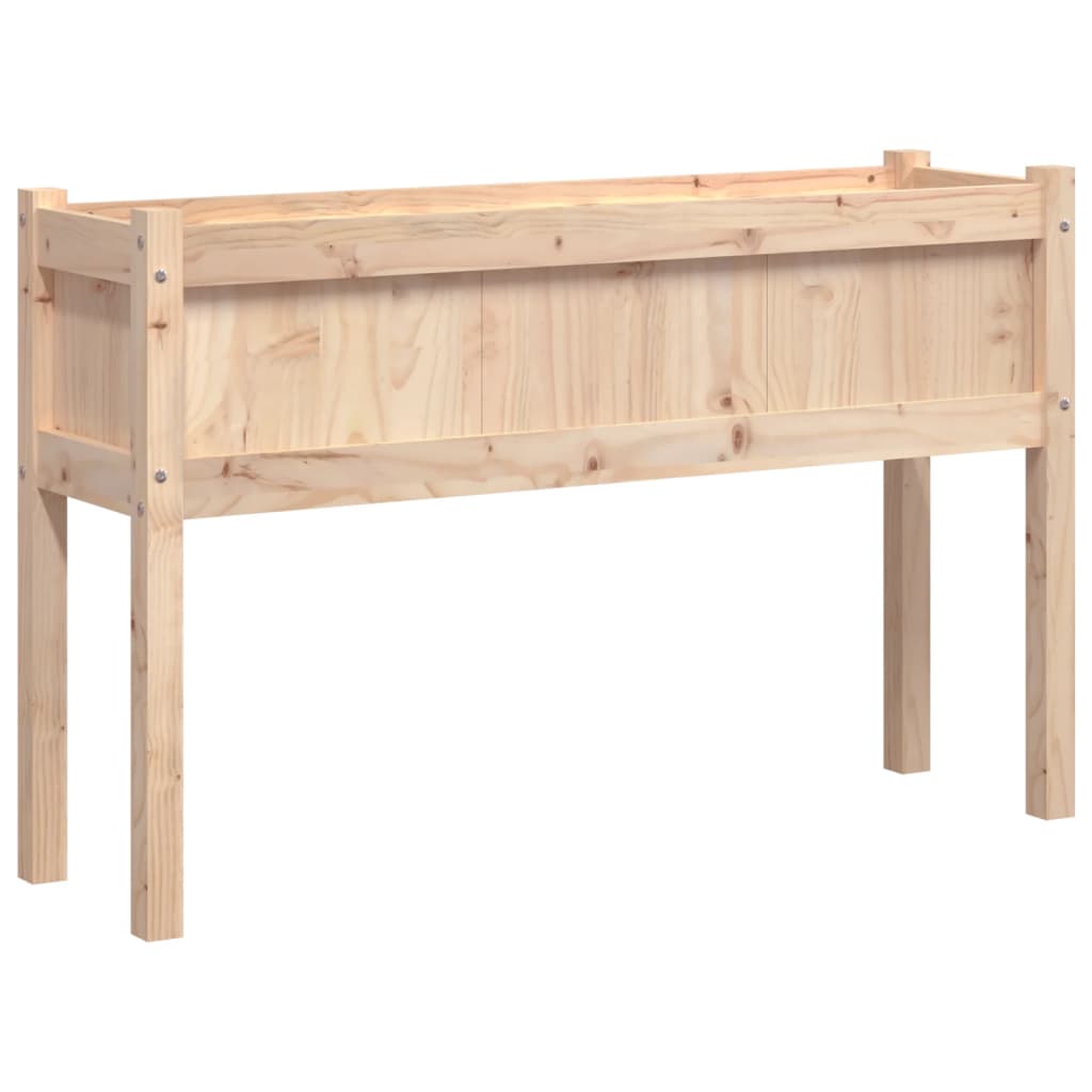 Vidaxx Pflanzgefäß mit Beinen 110x31x70 cm aus massivem Kiefernholz