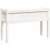 Vidaxx Pflanzgefäß mit Beinen 110x31x70 cm massives Kiefernholz weiß