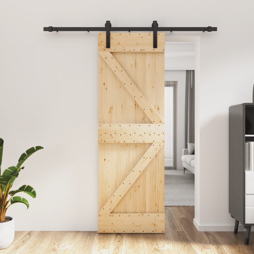 Porta scorrevole Vidaxl con pastella da 70x210 cm pino solido