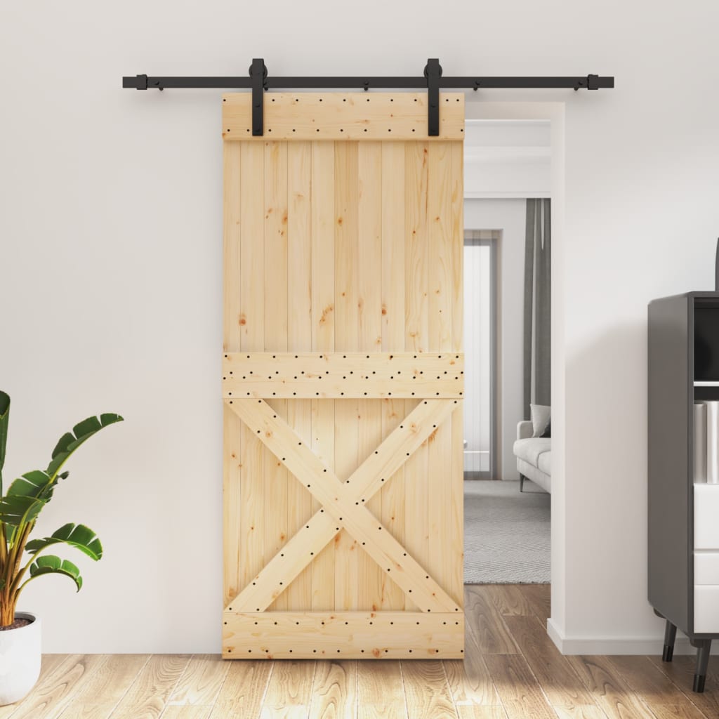 Vidaxl Porte coulissante avec pâte 90x210 cm