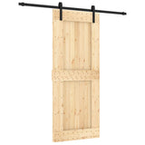 Porta scorrevole Vidaxl con pino solido da 85x210 cm