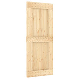 Vidaxl sliding door with batter 85x210 cm Solid pine