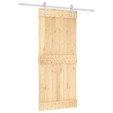 Puerta corredera de Vidaxl con masa de 90x210 cm de pino sólido