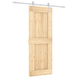 Porta scorrevole Vidaxl con pino solido da 80x210 cm per pastella