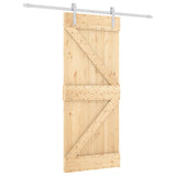 Porta scorrevole Vidaxl con pino solido da 85x210 cm