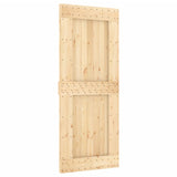 Vidaxl sliding door with batter 85x210 cm Solid pine