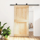 VidaXL sliding door with batter 100x210 cm Solid pine