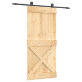 Puerta corredera de Vidaxl con masa de 95x210 cm de pino sólido