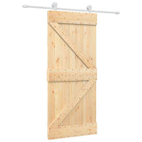 Porta scorrevole Vidaxl con pastella da 90x210 cm pino solido