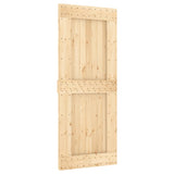 Vidaxl sliding door with batter 85x210 cm Solid pine