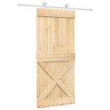 Porta scorrevole Vidaxl con pastella da 90x210 cm pino solido