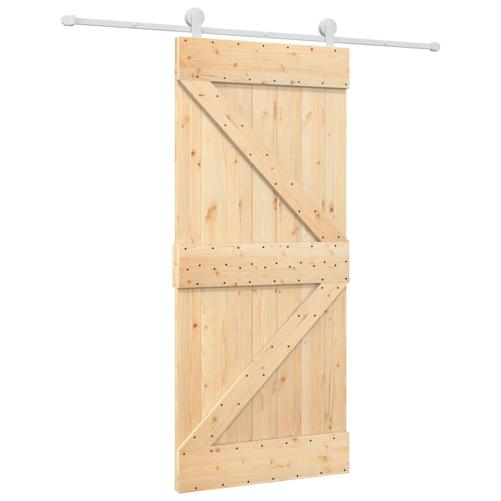 Porta scorrevole Vidaxl con pastella da 90x210 cm pino solido