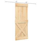 Porta scorrevole Vidaxl con pino solido da 80x210 cm per pastella