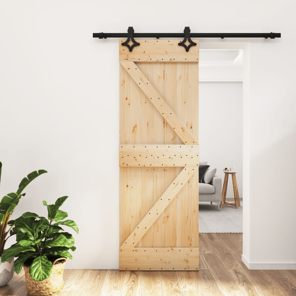 Porta scorrevole Vidaxl con pastella da 70x210 cm pino solido