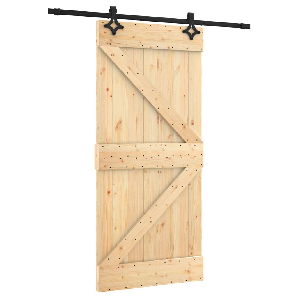 Porta scorrevole Vidaxl con pastella 95x210 cm Pino solido