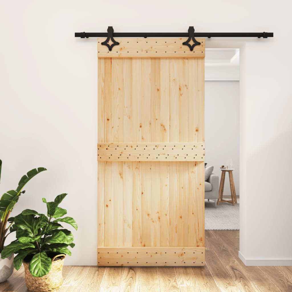 Porta scorrevole Vidaxl con pastella da 100x210 cm pino solido