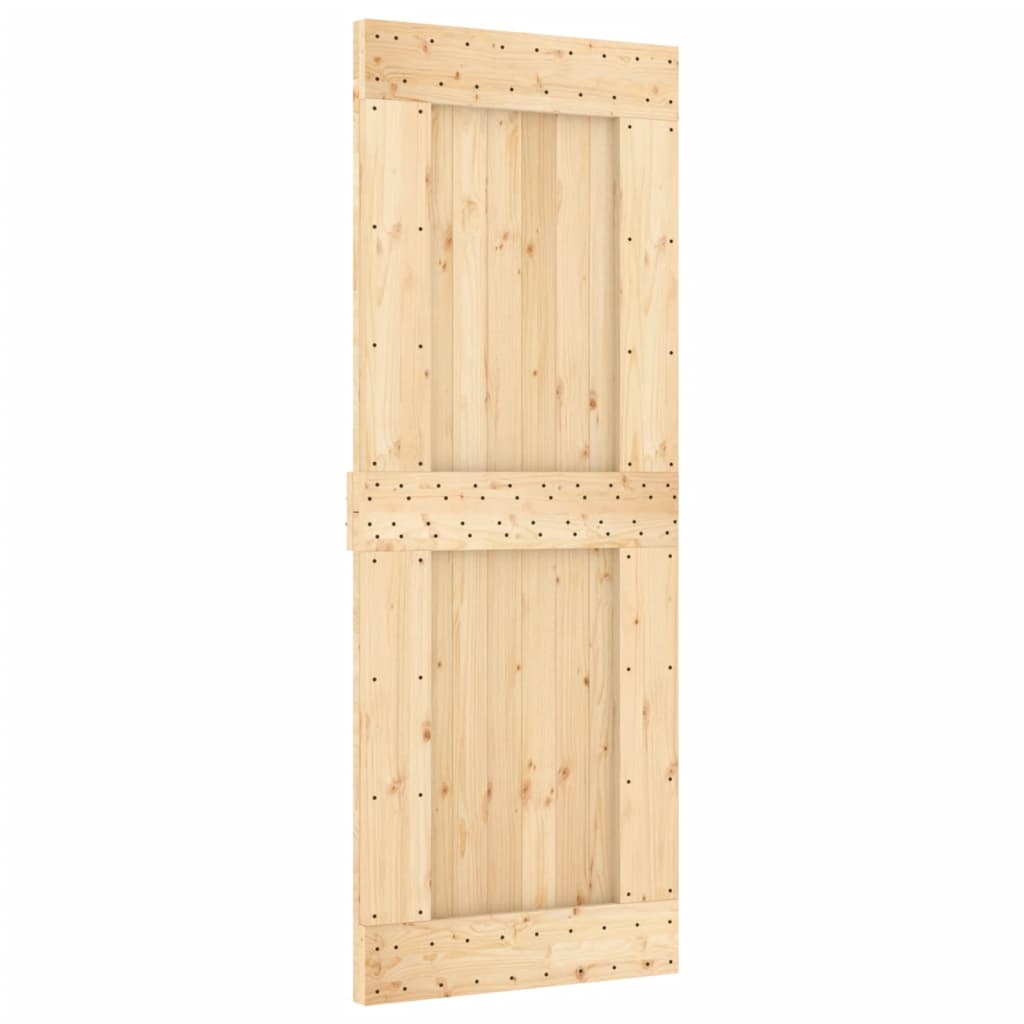 VidaXL sliding door with batter 80x210 cm Solid pine