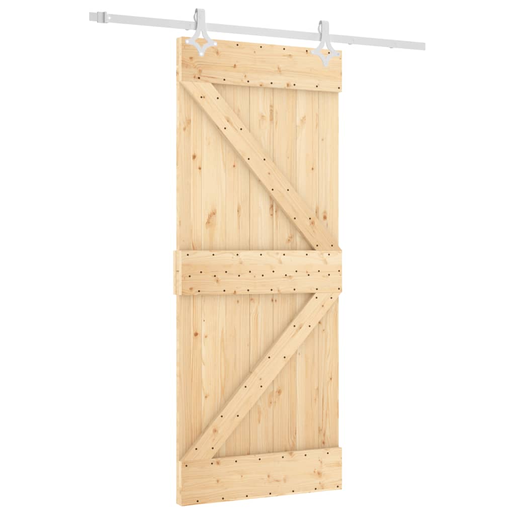 Vidaxl rutscht Dier mat Batter 85x210 cm feste Péiere