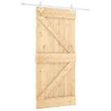 VidaXL sliding door with batter 100x210 cm Solid pine