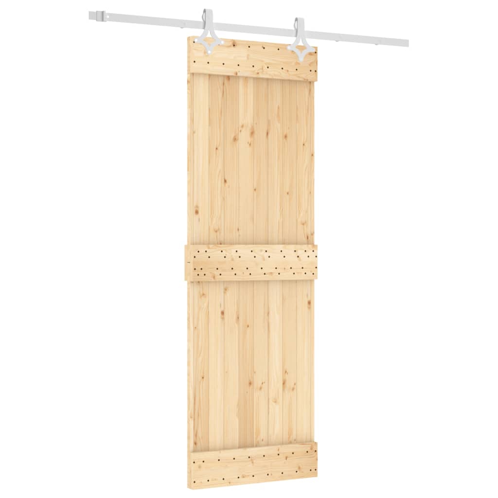 Puerta corredera de Vidaxl con masa de 70x210 cm de pino sólido