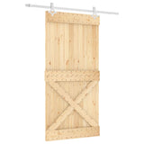 Porta scorrevole Vidaxl con pastella da 100x210 cm pino solido