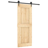 Porta scorrevole Vidaxl con pino solido da 80x210 cm per pastella