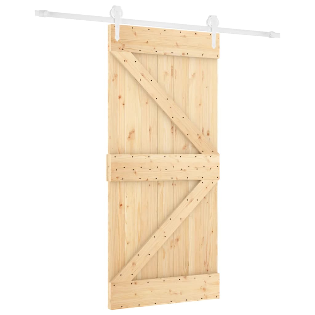 Porta scorrevole Vidaxl con pastella da 90x210 cm pino solido