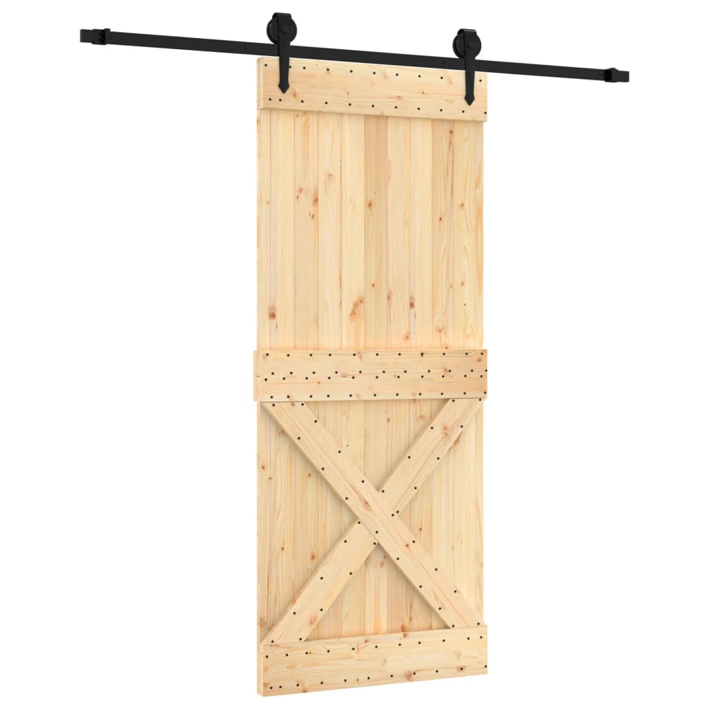 Vidaxl rutscht Dier mat Batter 85x210 cm feste Péiere