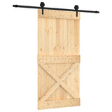 Porta scorrevole Vidaxl con pastella da 100x210 cm pino solido