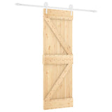 Puerta corredera de Vidaxl con masa de 70x210 cm de pino sólido