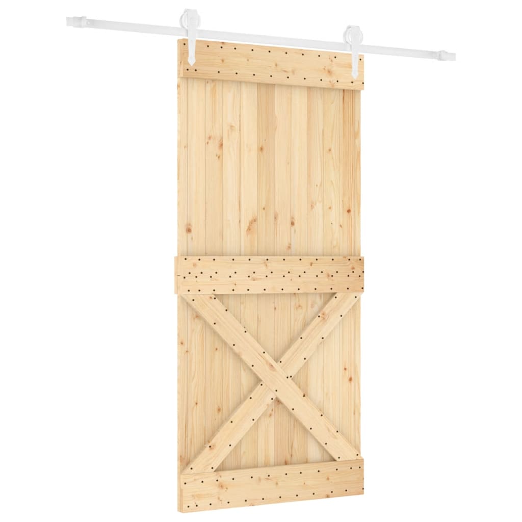 Porta scorrevole Vidaxl con pastella 95x210 cm Pino solido