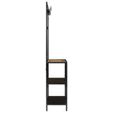 VidaXL coat rack 90x35x180 cm solid mango wood and iron