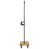 Vidaxx Kleiderständer mit Rollen 90x35x190 cm aus massivem Mangoholz und Eisen