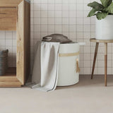 Vidaxx Aufbewahrungskorb ø 38x36 cm Baumwolle weiß